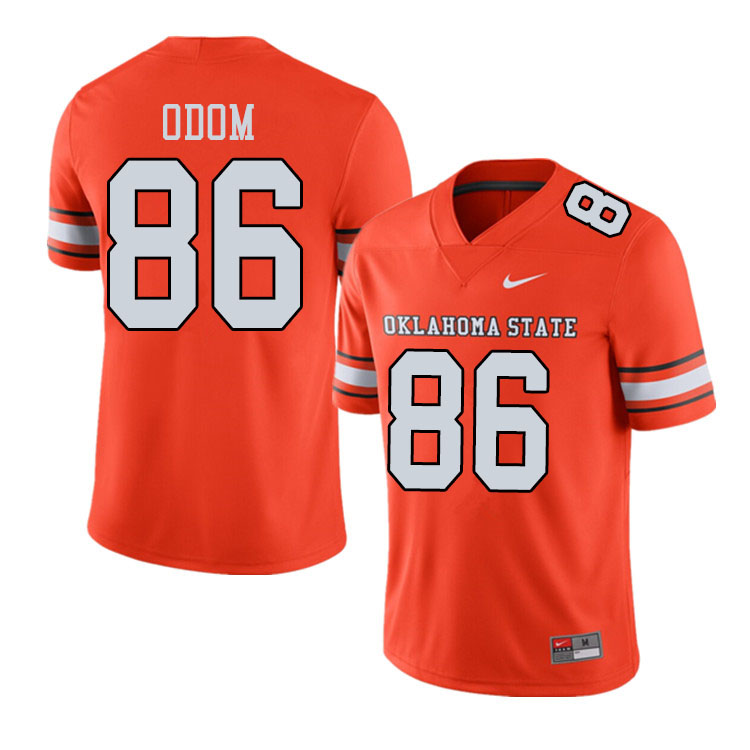 Men #86 Baron Odom Oklahoma State Cowboys College Football Jerseys Sale-Alternate Orange
